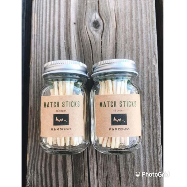 Match Glass Jar