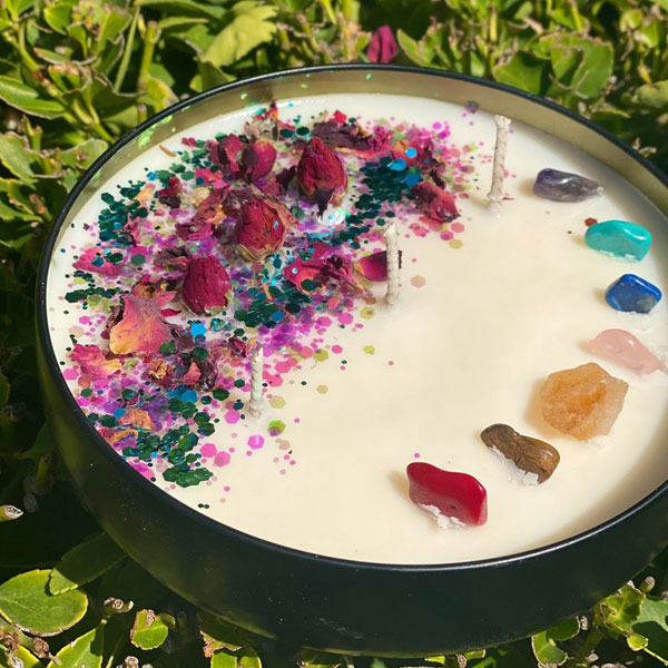Crystal Aromatherapy Candle