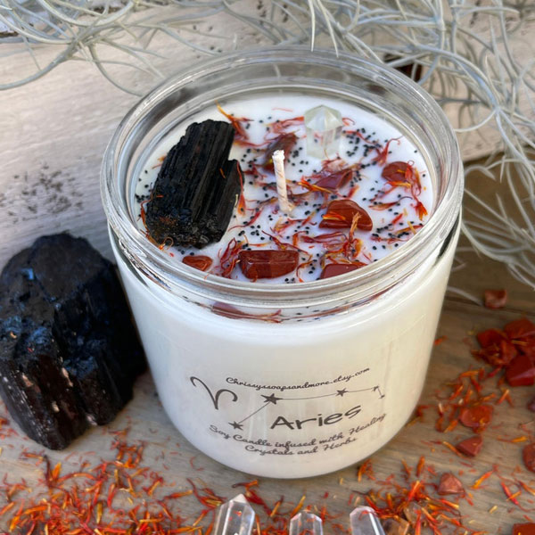 Healing Candles Crystal