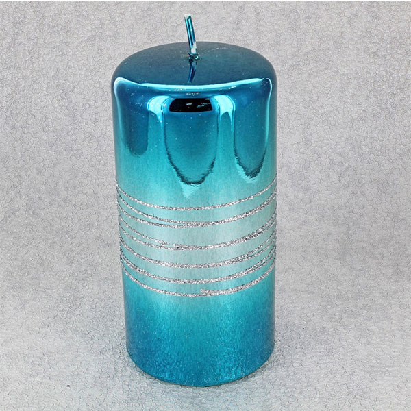 Blue Christmas Candles