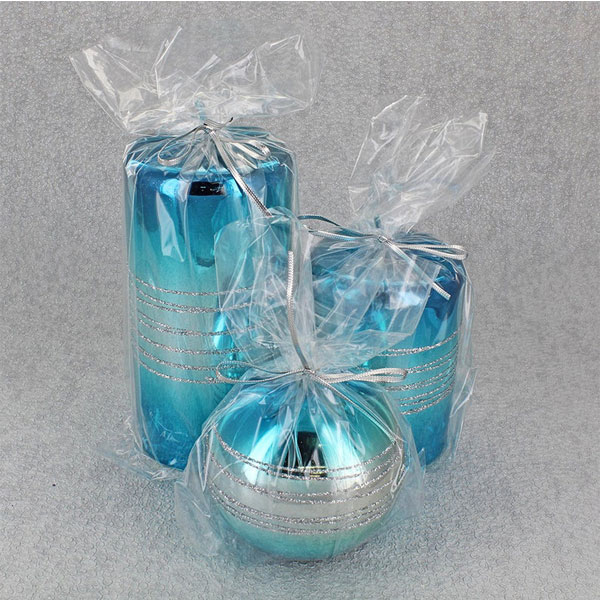 Blue Christmas Candles