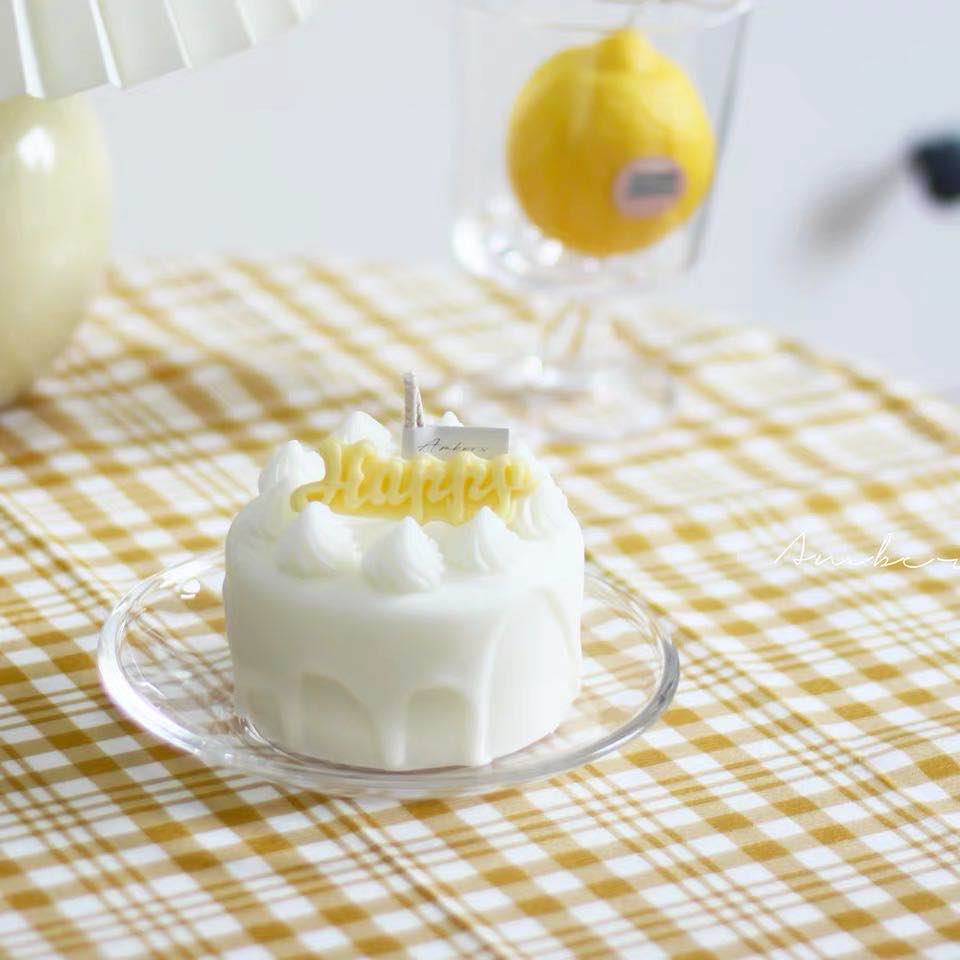 cute cake cereal candles