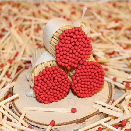 Red Tip Matches Colorful Tips/Heads Matches